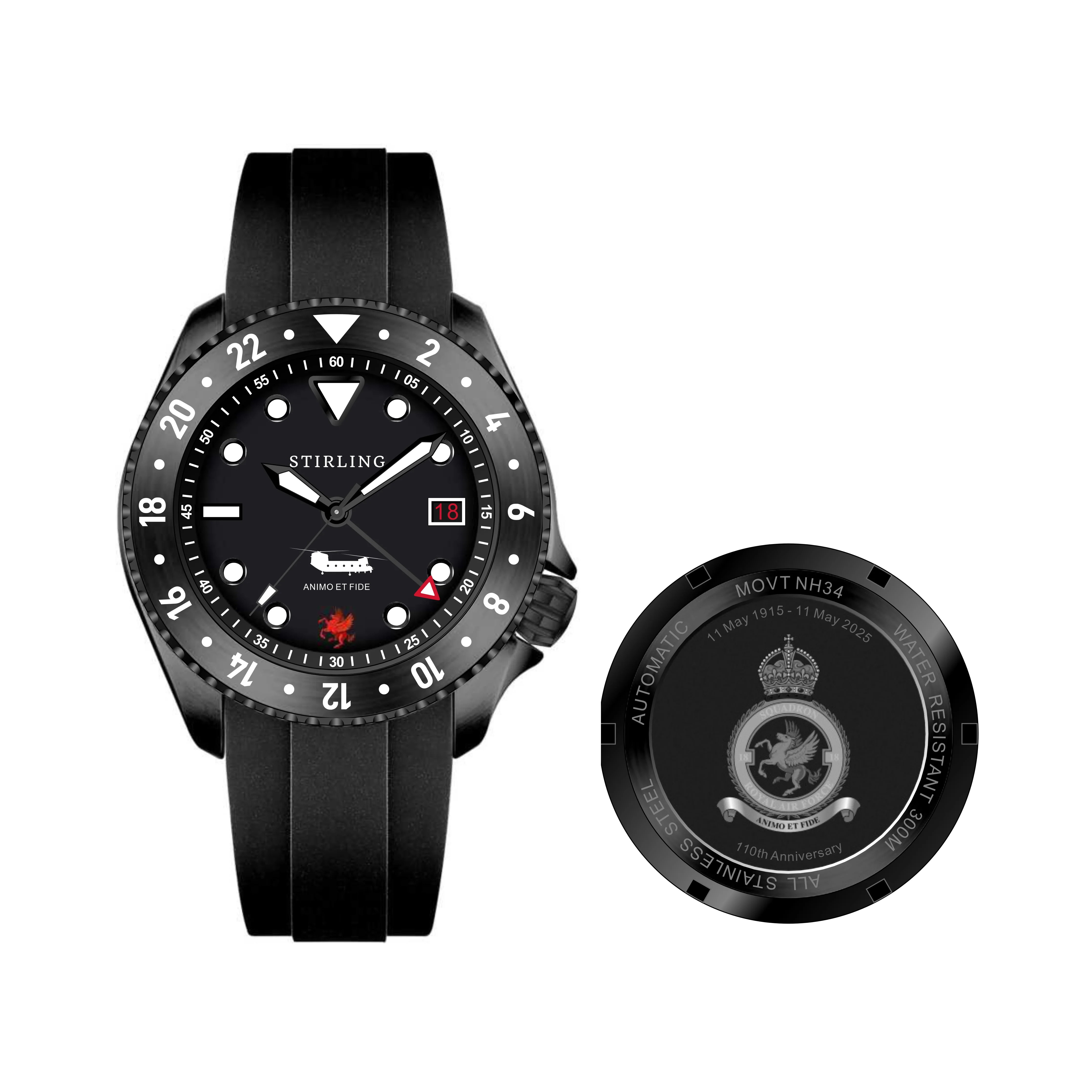 18 SQN RAF x Durrant GMT - Black/White - Image 3