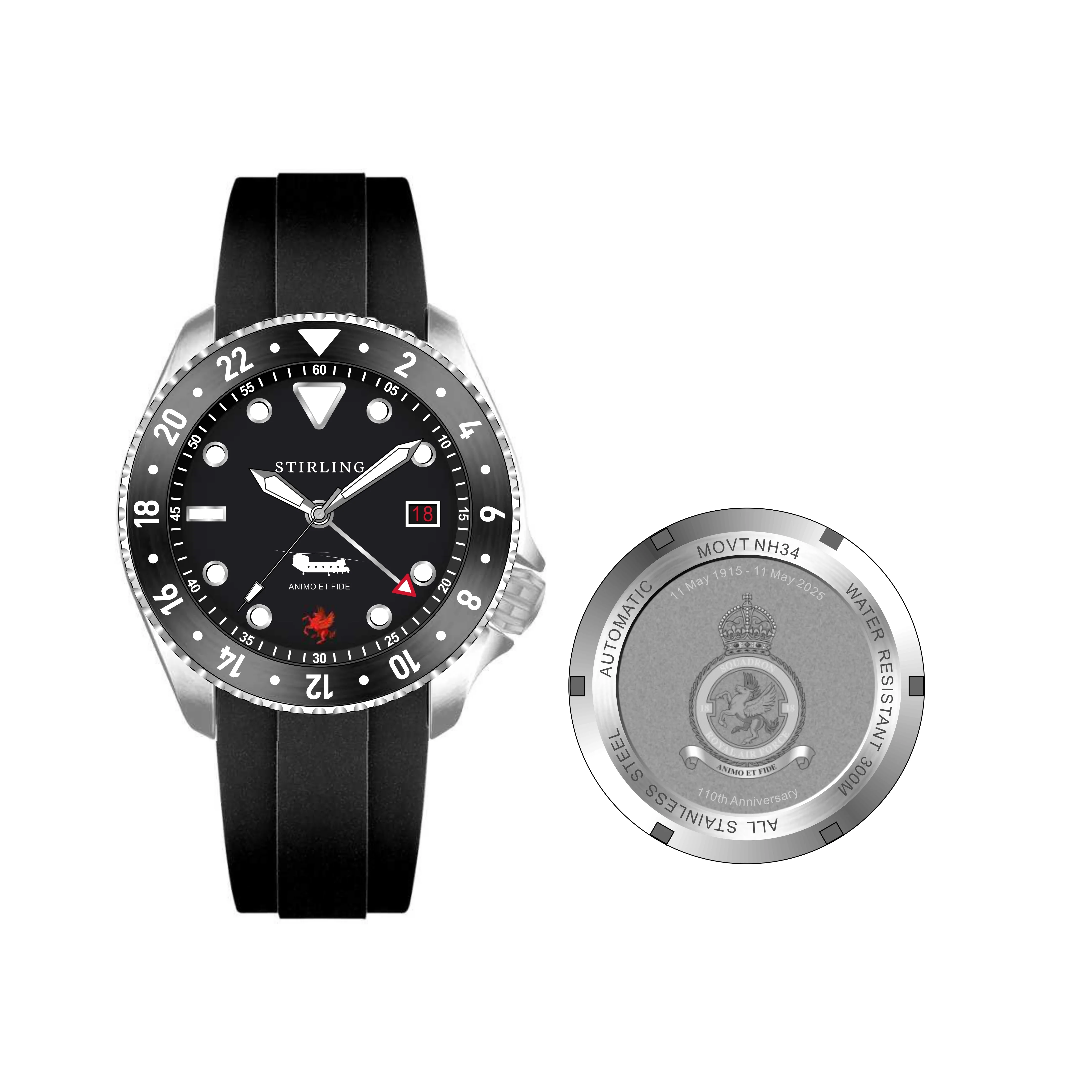 18 SQN RAF x Durrant GMT - Steel - Image 3
