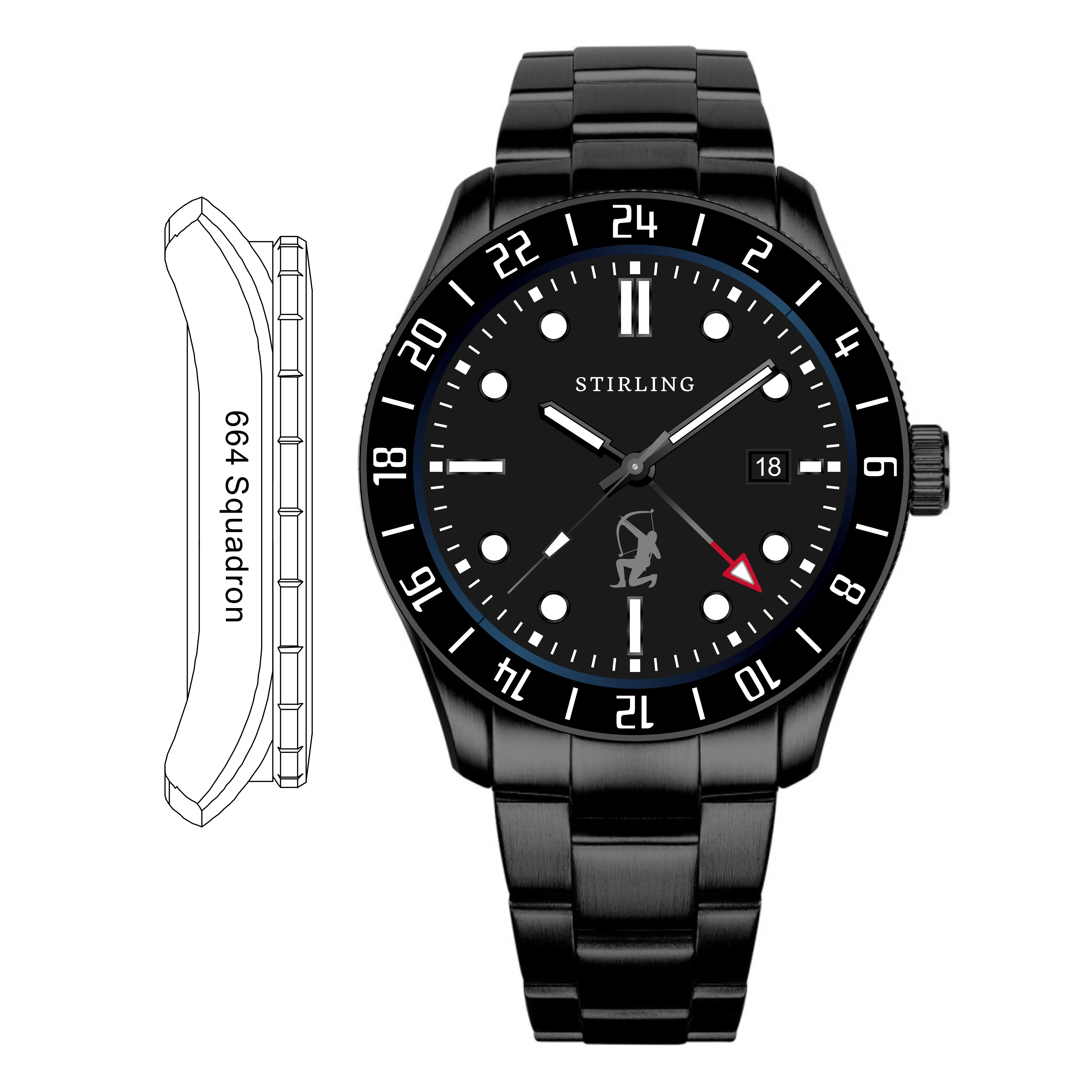 664 AAC x Upham Quartz - Black
