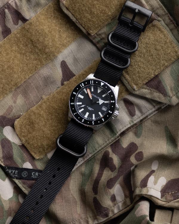 Black Zulu Strap With PVD Buckle & Keepers - Image 3