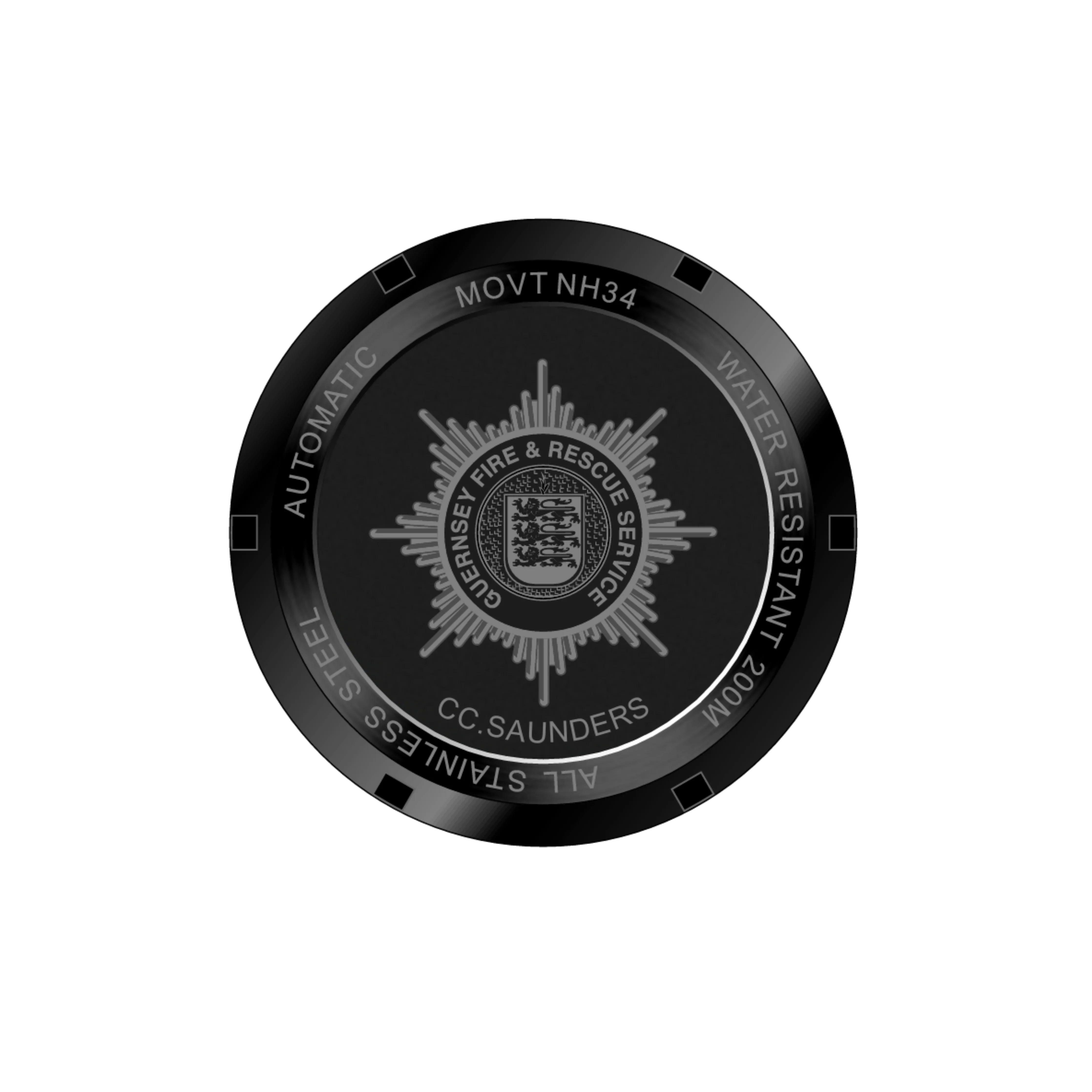 Guernsey Fire & Rescue x Durrant GMT - Hybrid Black - Image 2