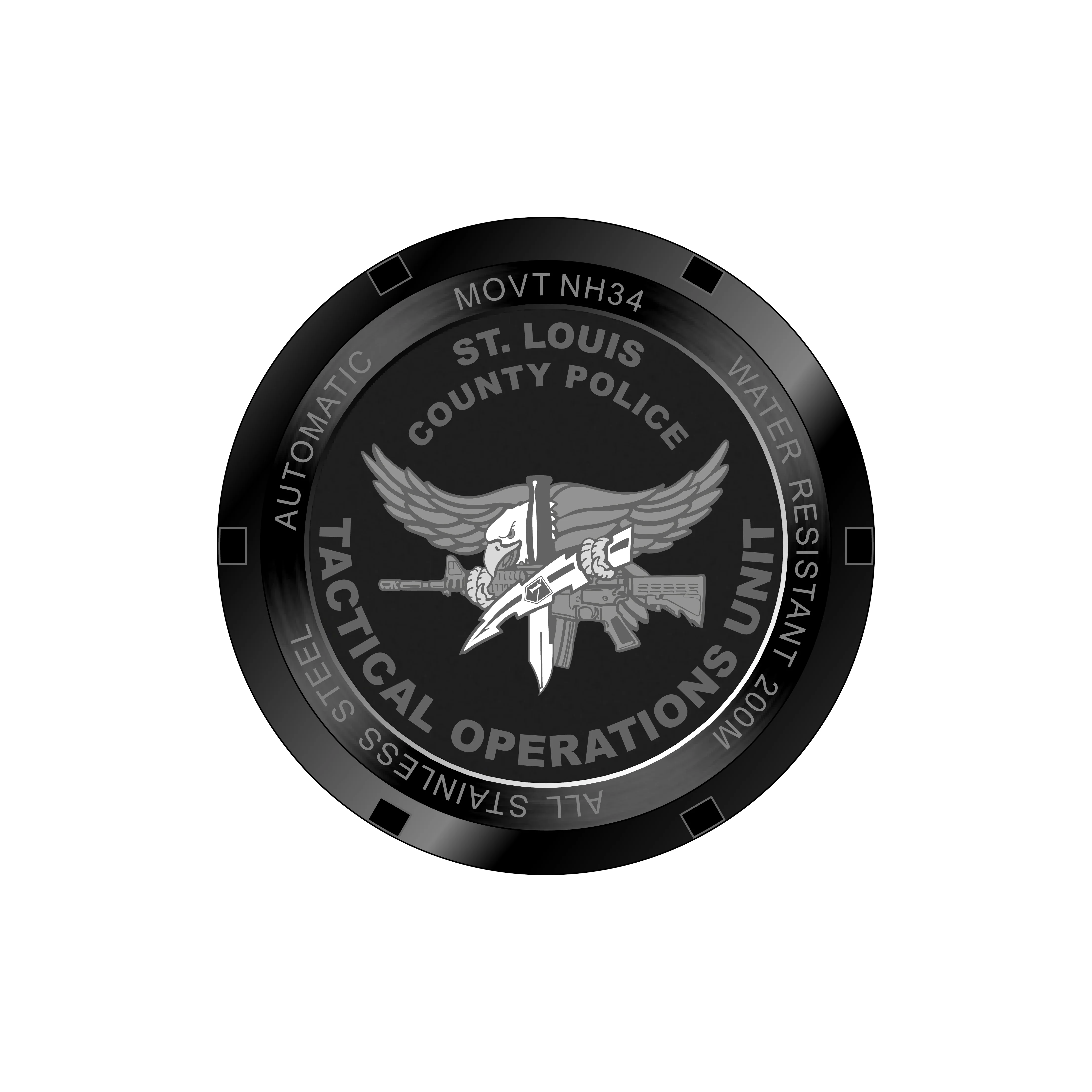 St Louis County Police Tactical Operations Unit x Durrant GMT - Black - Image 2