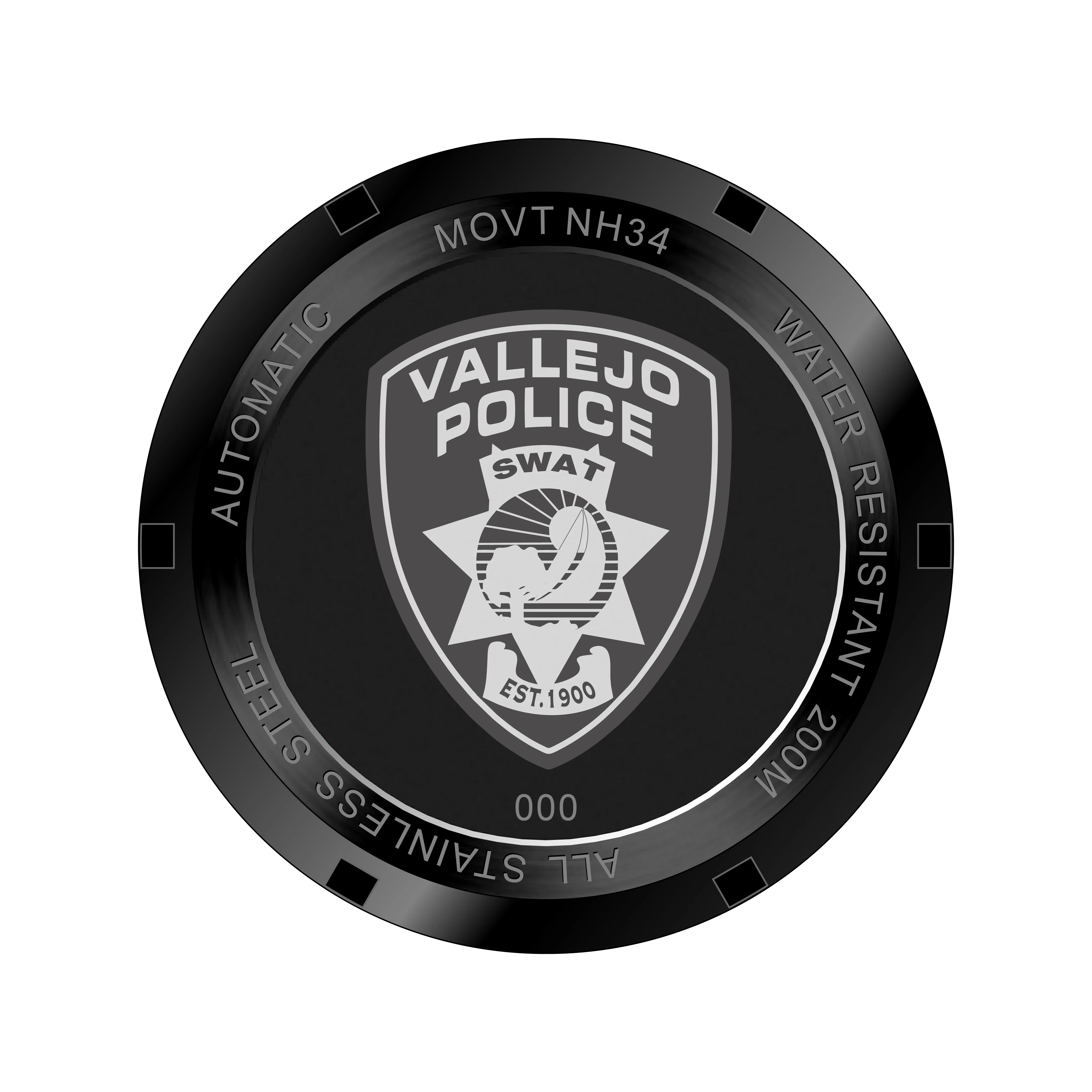 Vallejo Police Department SWAT x Upham - Black - Image 2